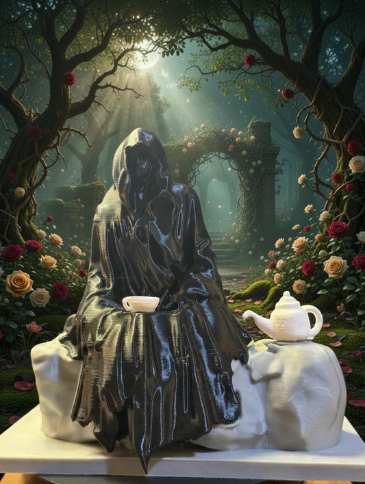 Suriel Shelf Sitter | ACOTAR Romantasy Bookish Figure, Tea Lover