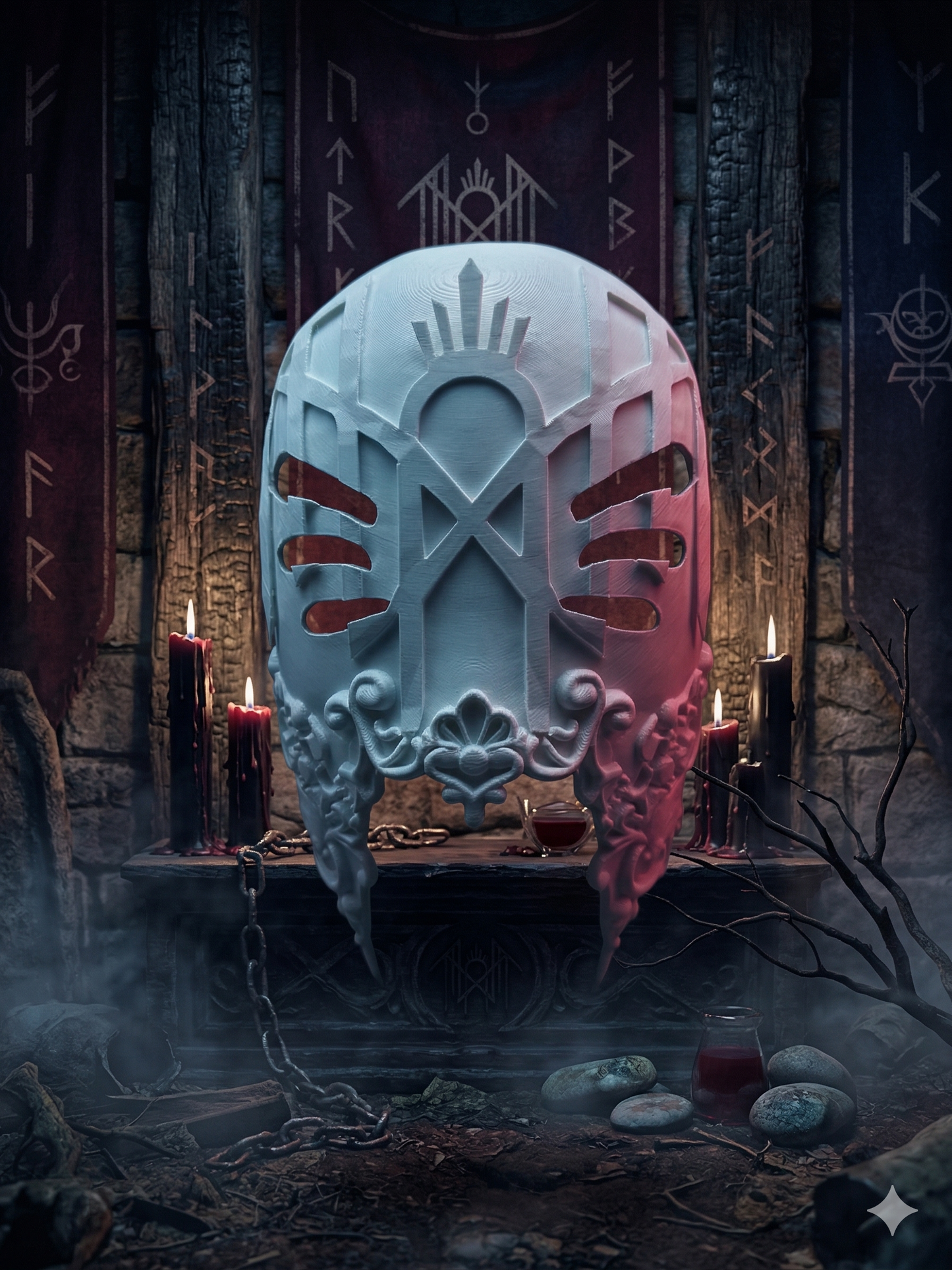 Vessel-Inspired 3D Printed Mask | Sleep Token Cosplay & Wall Art