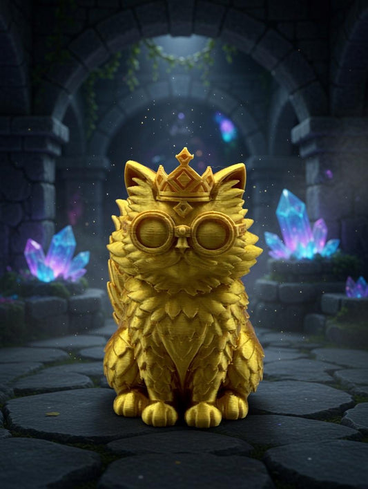 Princess Donut Cat Figurine – Dungeon Crawler Inspired Book Fan Art Decor