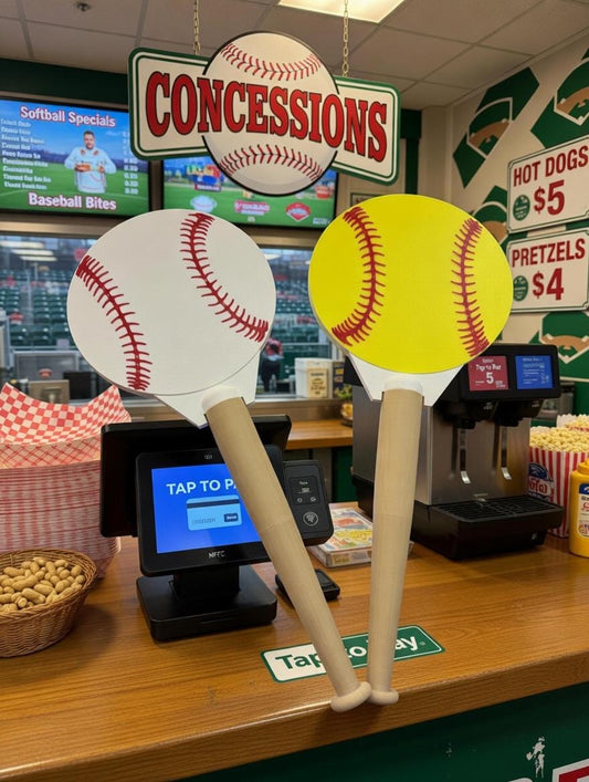 Tap to Pay Wand | Baseball Softball Concession Stand Card Holder