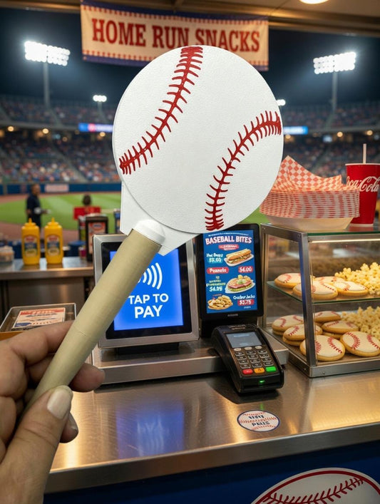 Tap to Pay Wand | Baseball Softball Concession Stand Card Holder