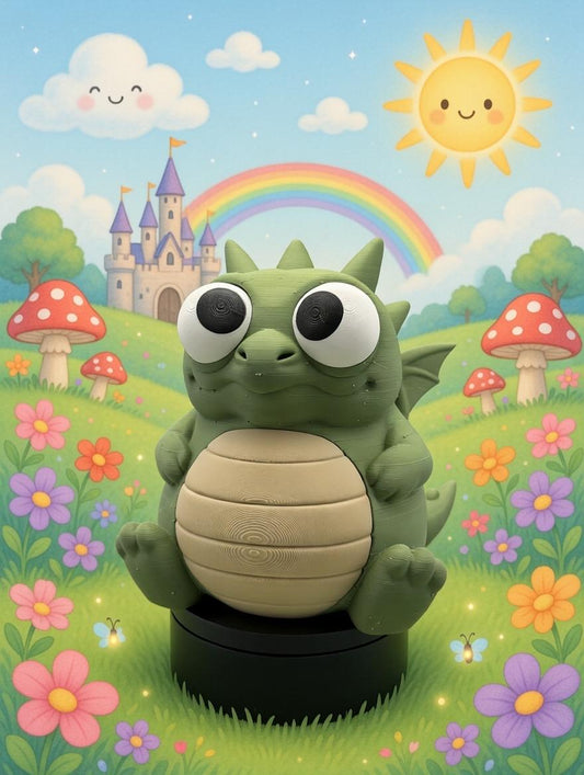 Cashling Dragon Coin Bank | 7" Fantasy Nursery Decor, Piggy Money Box