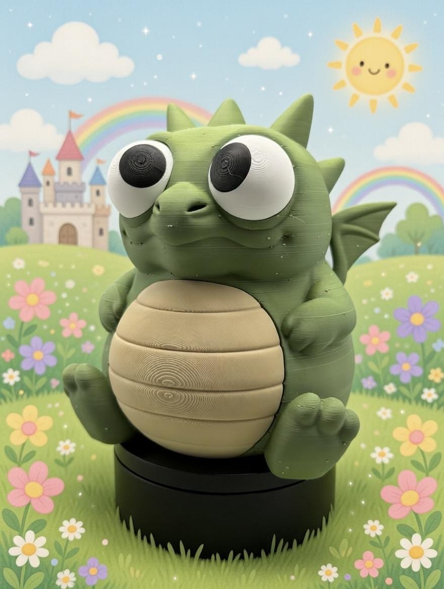 Cashling Dragon Coin Bank | 7" Fantasy Nursery Decor, Piggy Money Box