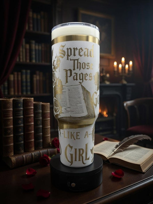 Spicy Book Club Tumbler | Laser Engraved 40oz Stainless Steel Cup