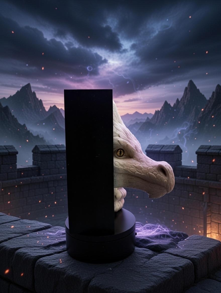 Feathered dragon bookend | fantasy bookshelf decor | dragon romantasy bookish gift | 8" library shelf insert