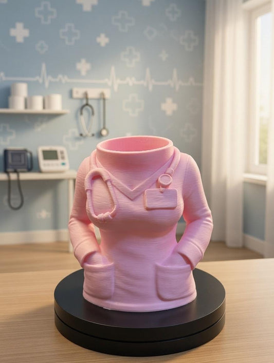 Scrub Top Pen Holder | Nurse Desk Accessory, Stethoscope Detail