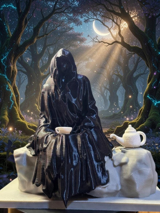 Suriel Shelf Sitter | ACOTAR Romantasy Bookish Figure, Tea Lover