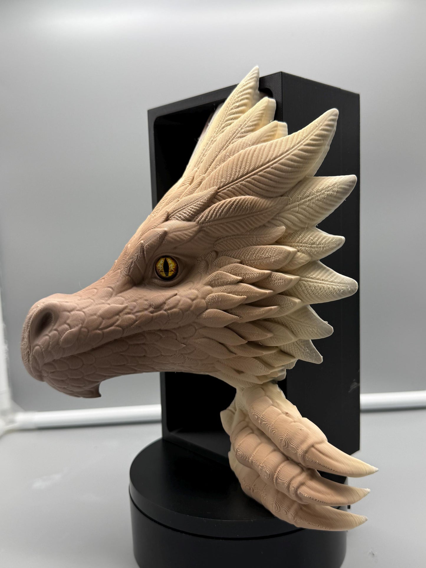 Feathered dragon bookend | fantasy bookshelf decor | dragon romantasy bookish gift | 8" library shelf insert
