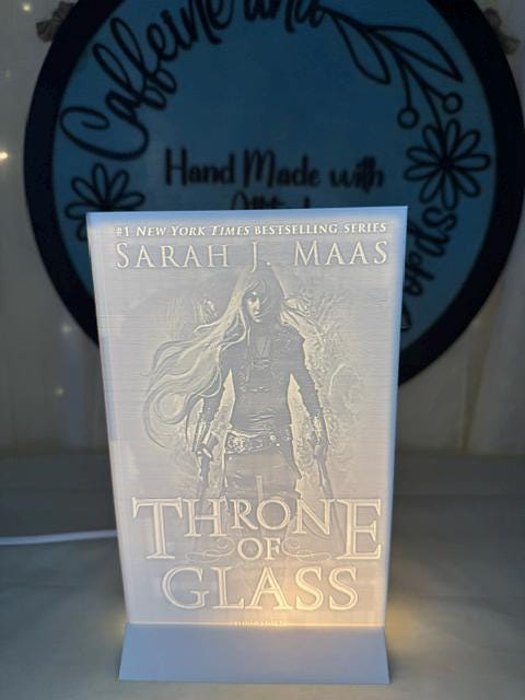 Fae Assassin Lithophane Book Lamp | Throne of Glass Decor | Book Nook