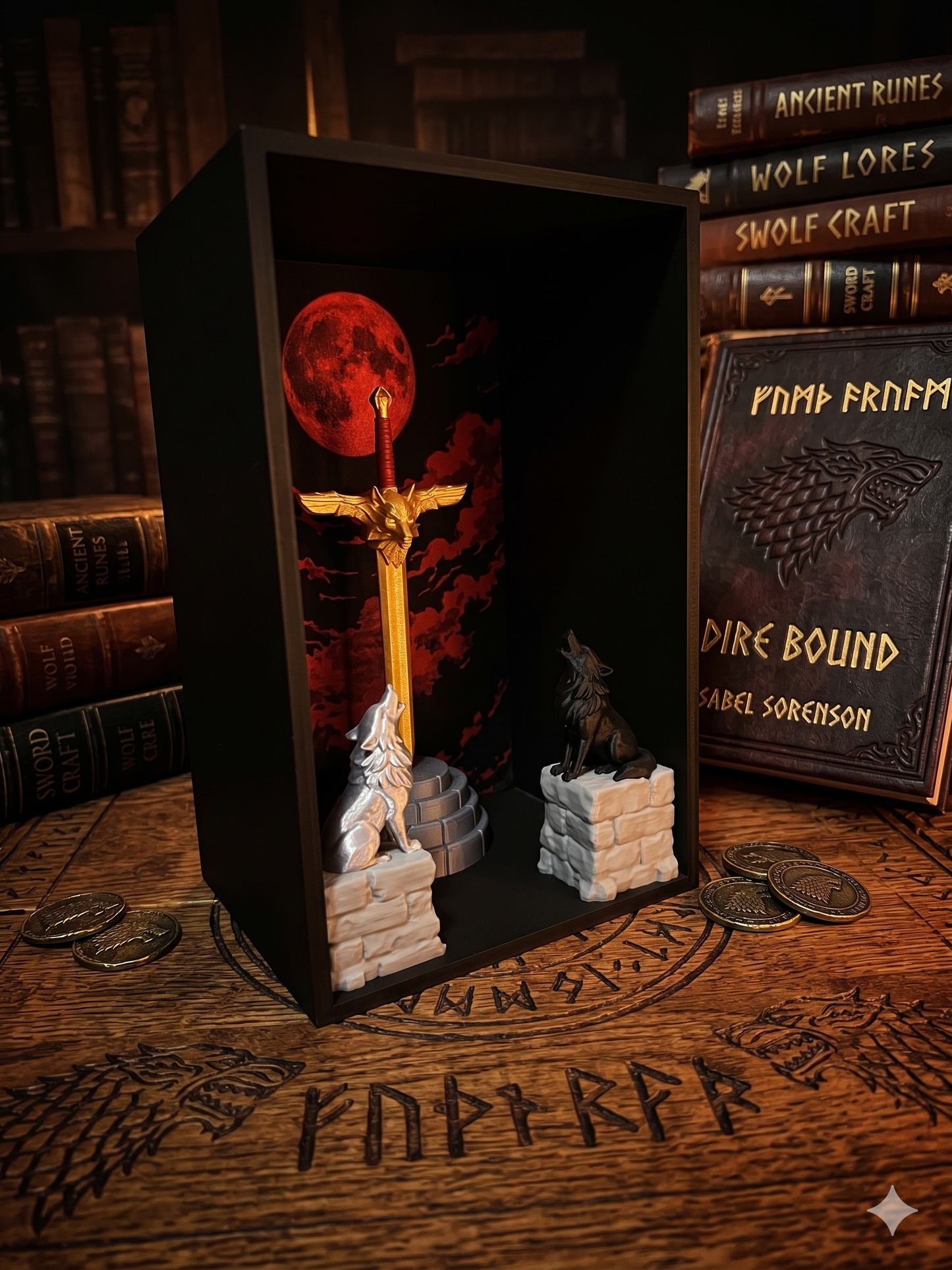 Dire Bound Book Nook Diorama | Sabel Sorenson Inspired Bookshelf Insert