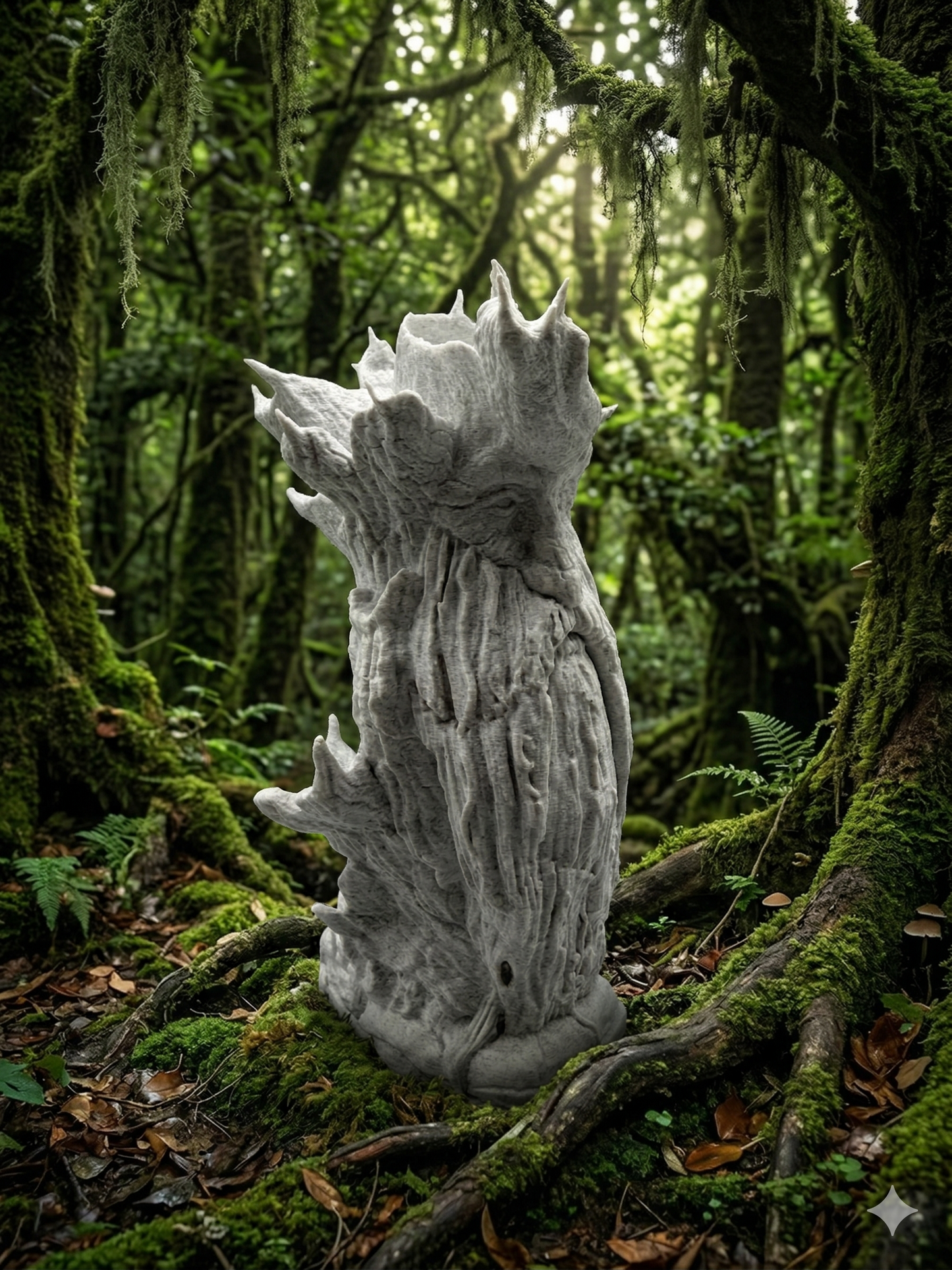Treebeard Bust - 7" 3D Printed Lord of the Rings Inspired Ent Statue | Fantasy Bookshelf Decor