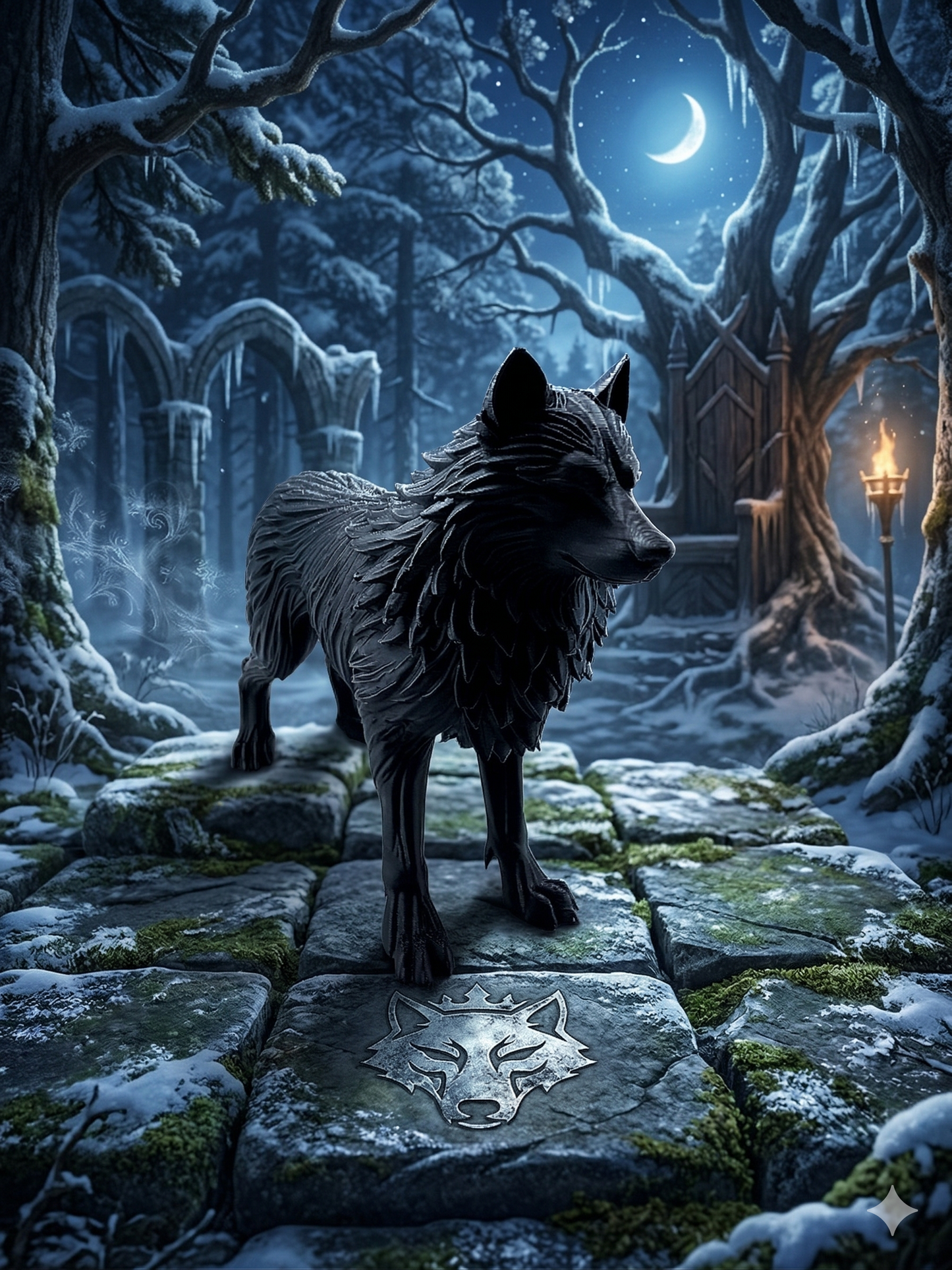 The Wolf King Inspired 3D Printed Figurine | Romantasy Bookshelf Decor