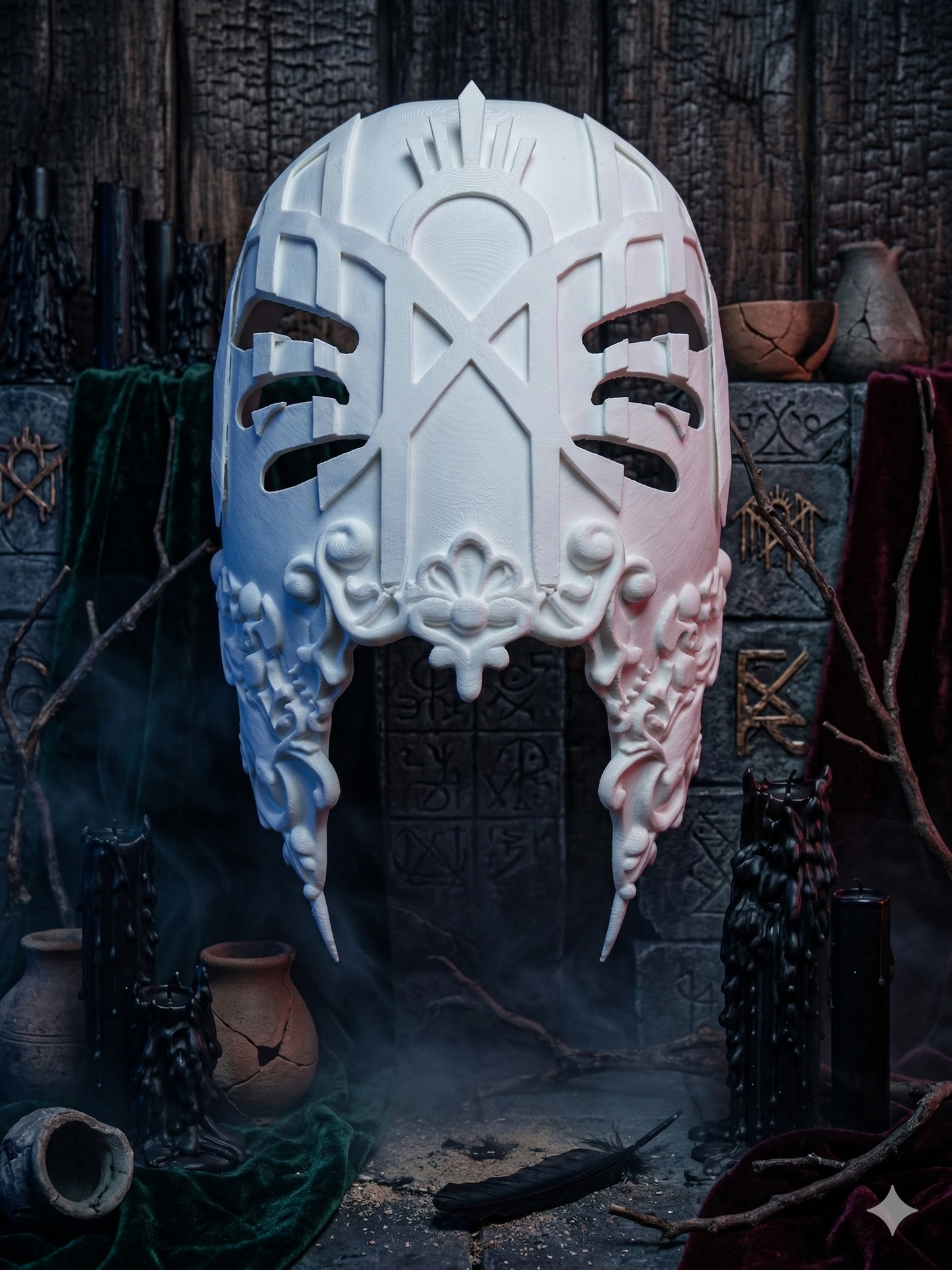 Vessel-Inspired 3D Printed Mask | Sleep Token Cosplay & Wall Art