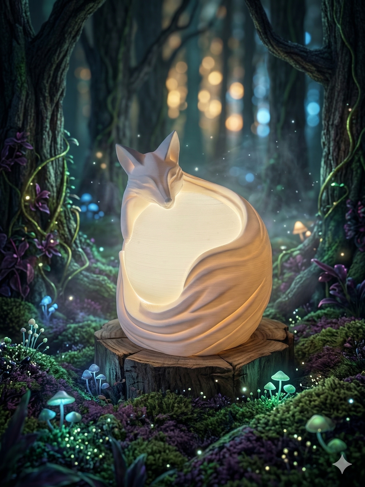 Dimmable Fox Lamp – Woodland Animal Night Light