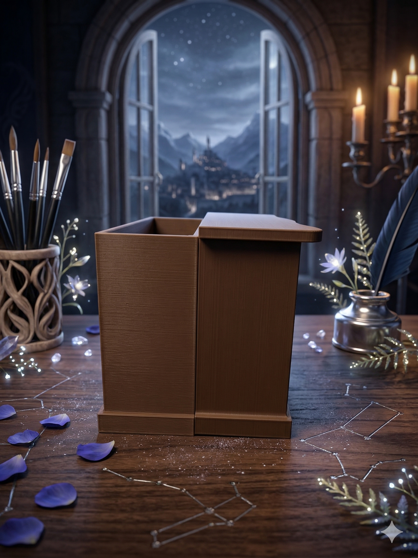 Feyre’s Painted Dresser: The Ultimate ACOTAR Desk Organizer & Bookmark Throne | Night Court Inspired 3D Print