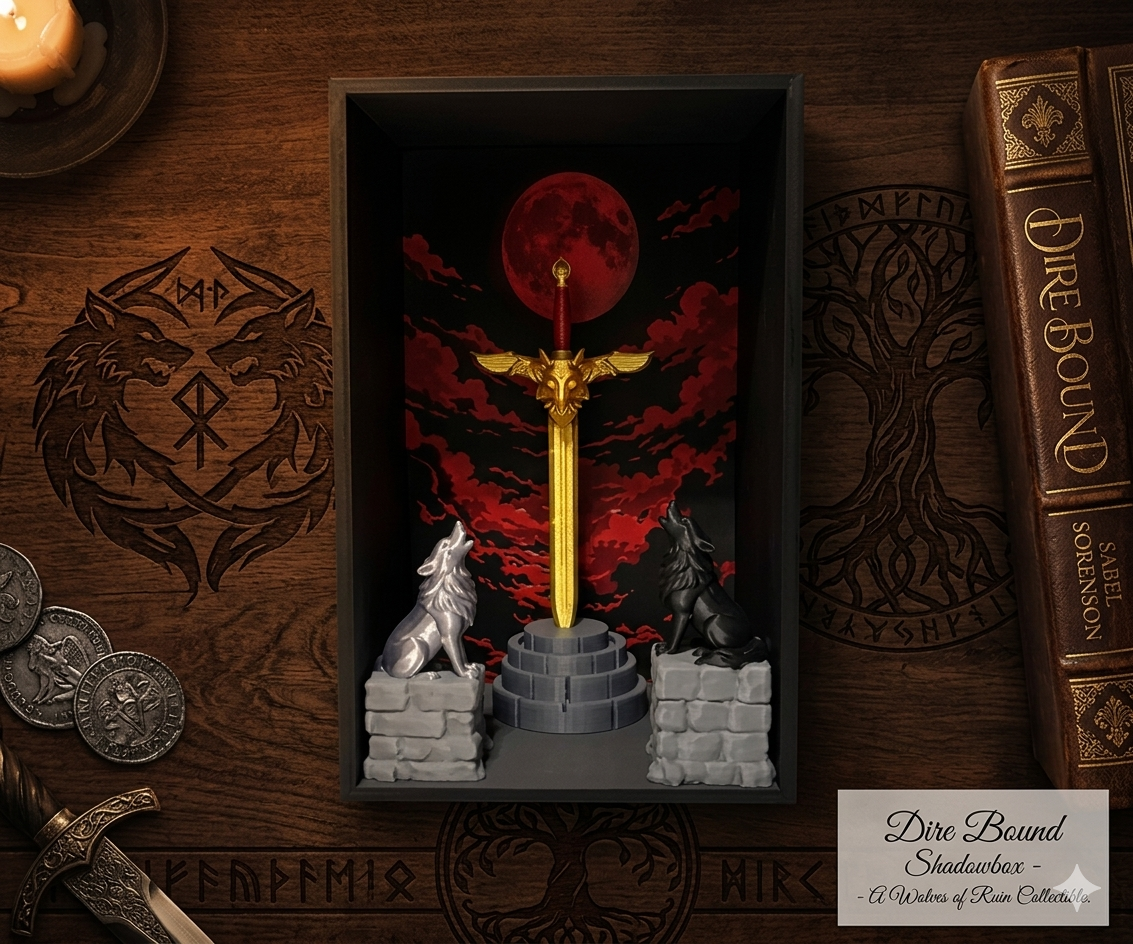 Dire Bound Book Nook Diorama | Sabel Sorenson Inspired Bookshelf Insert