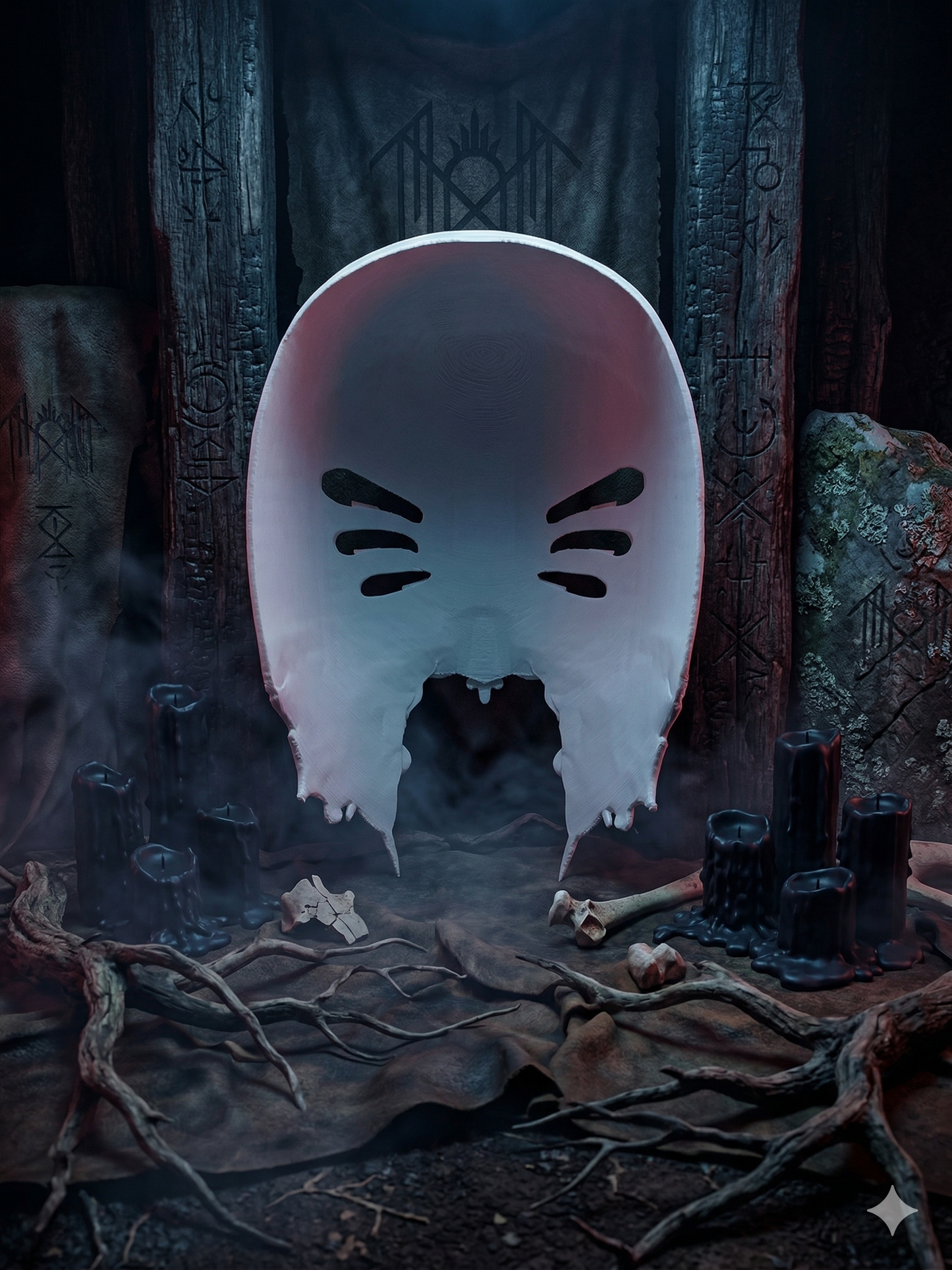 Vessel-Inspired 3D Printed Mask | Sleep Token Cosplay & Wall Art