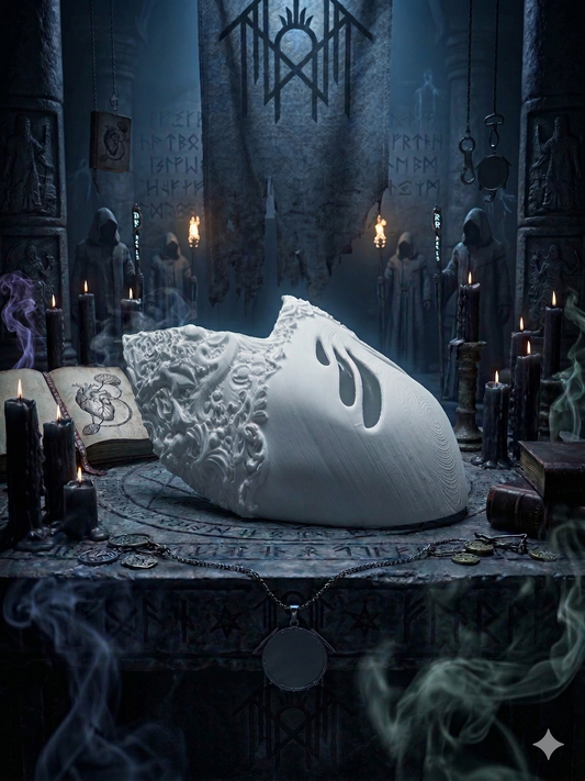 Vessel Mask DIY White with dark background