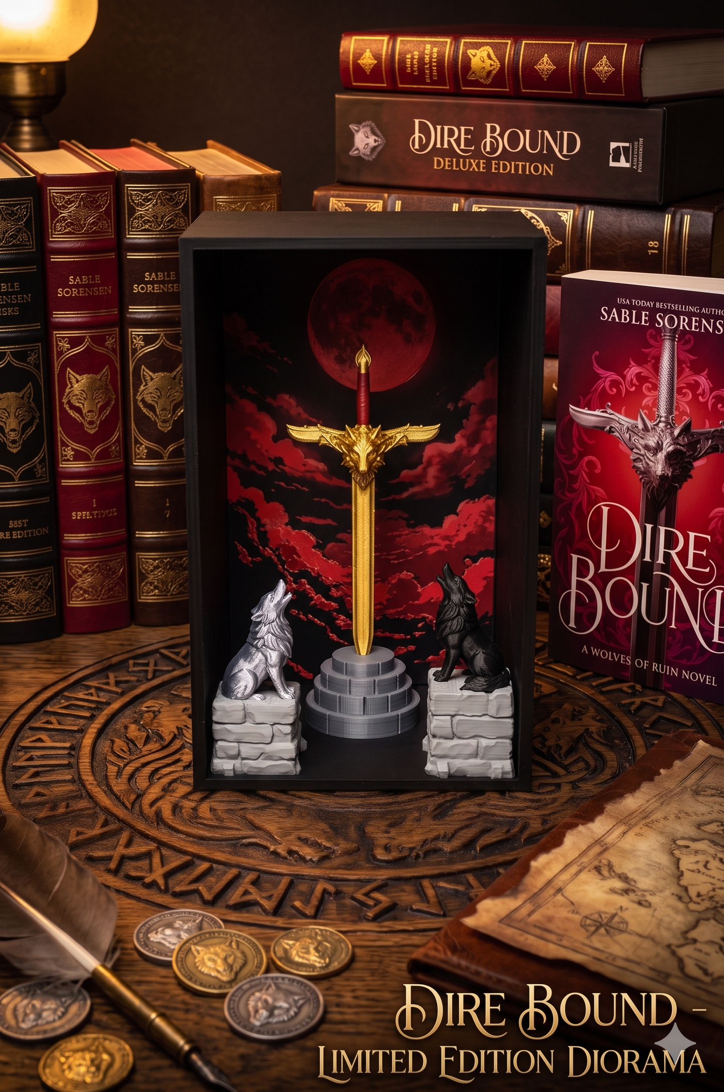 Dire Bound Book Nook Diorama | Sabel Sorenson Inspired Bookshelf Insert