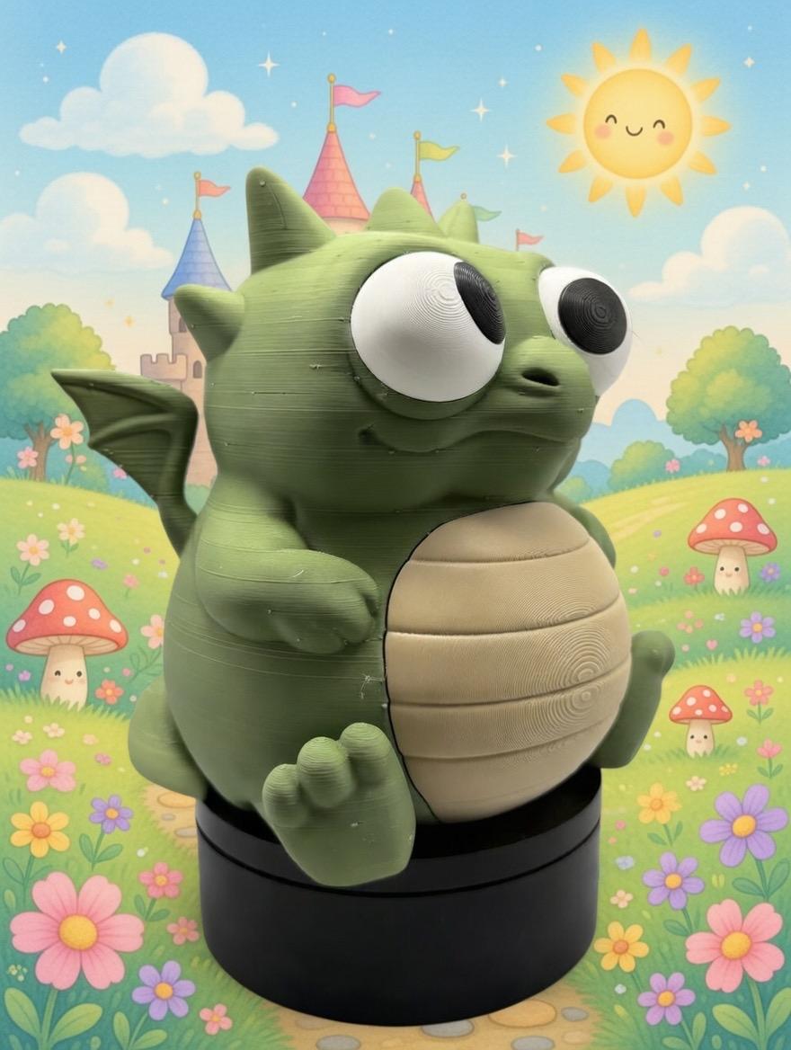 Cashling Dragon Coin Bank | 7" Fantasy Nursery Decor, Piggy Money Box