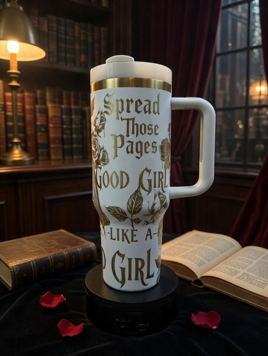 Spicy Book Club Tumbler | Laser Engraved 40oz Stainless Steel Cup