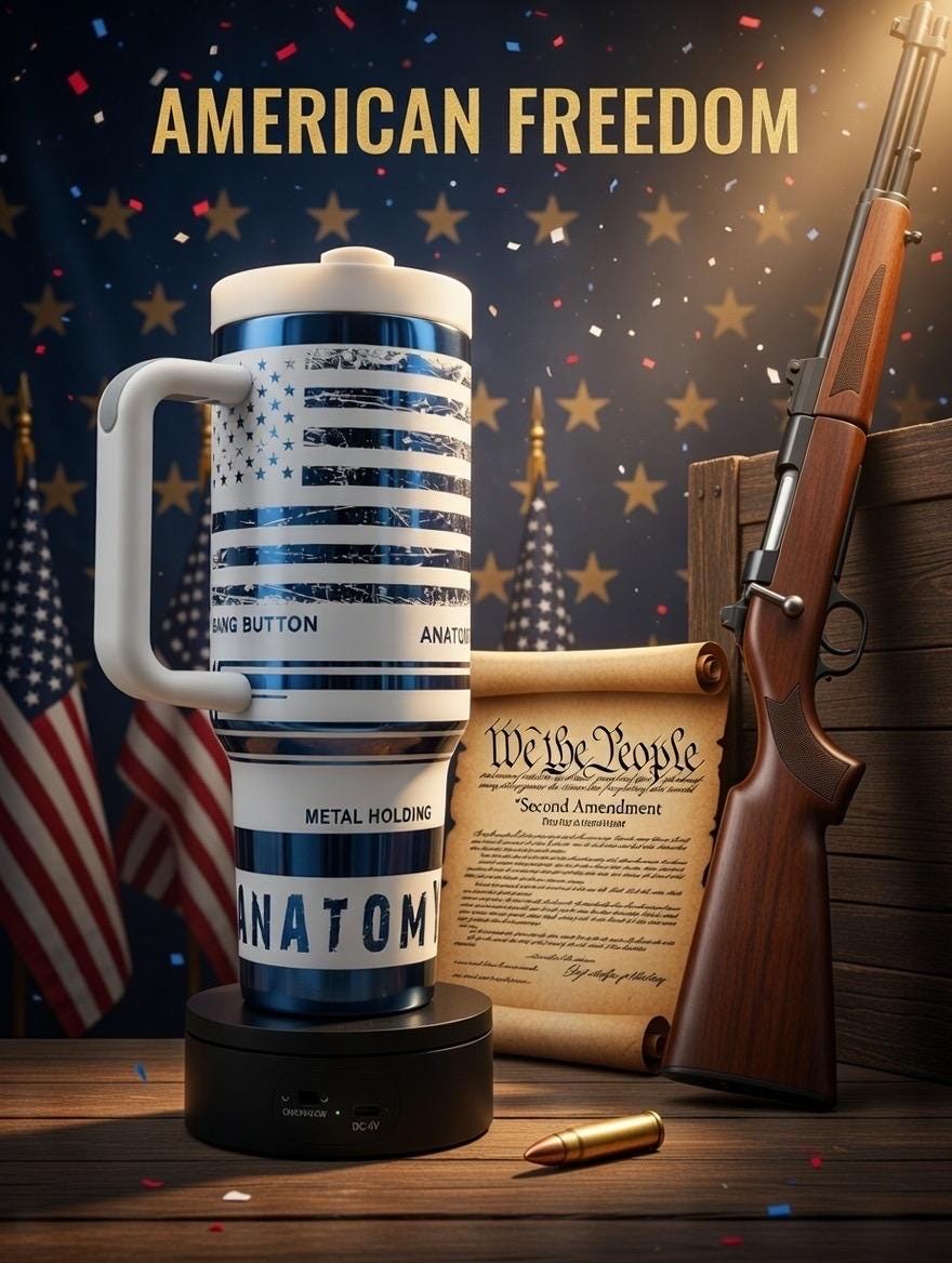 Anatomy of a Pew 40oz Tumbler | Laser Engraved Blue Mirror Stainless Steel Mug