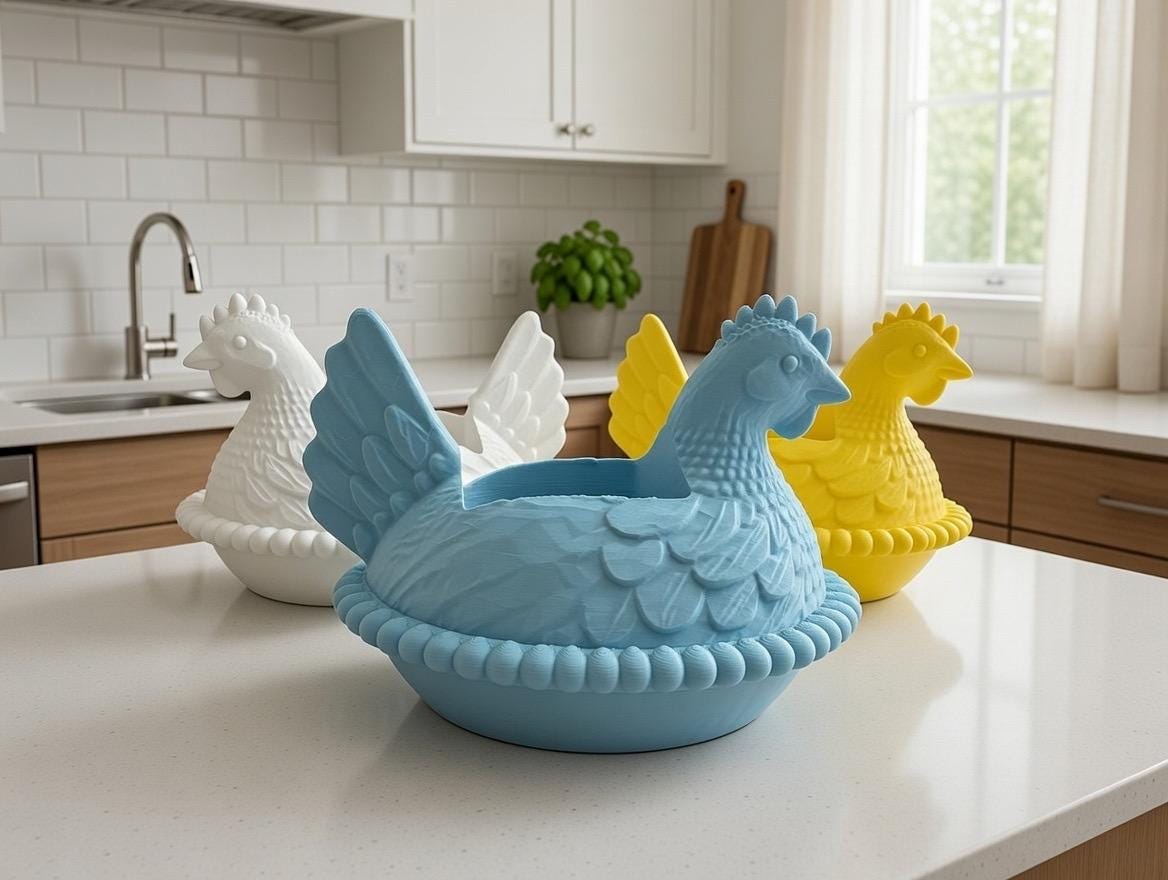 Farmhouse Hen on Nest Soap Dispenser | Chicken  Soap Holder, Rustic Decor