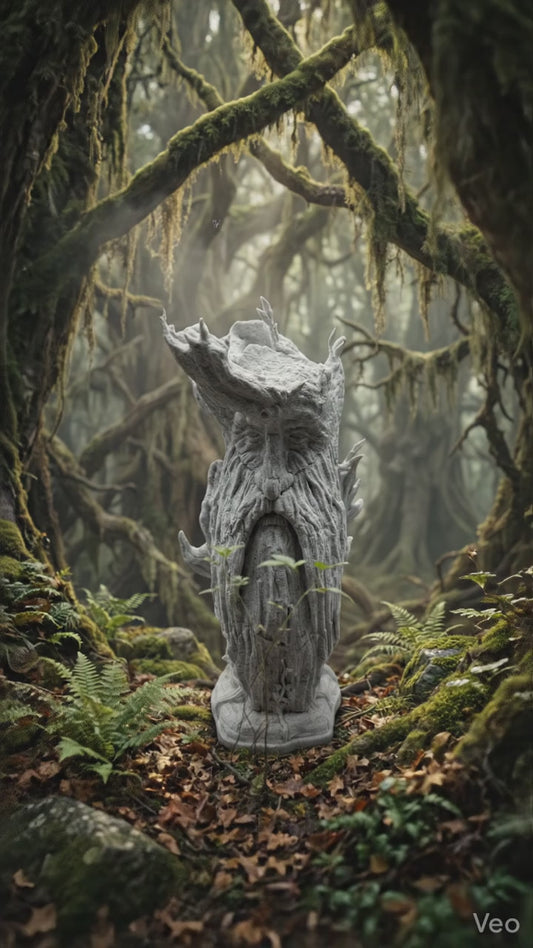 Treebeard Bust - 7" 3D Printed Lord of the Rings Inspired Ent Statue | Fantasy Bookshelf Decor